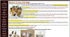 Desktop Screenshot of clearcellobags.com